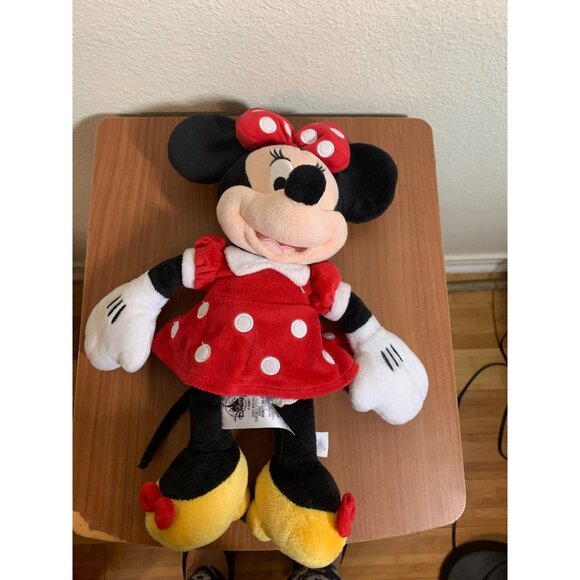 Disney Bundle Minnie Mouse 14" & 20" Plush Stuffed Animals Girls Beanie Toy - Picture 8 of 13